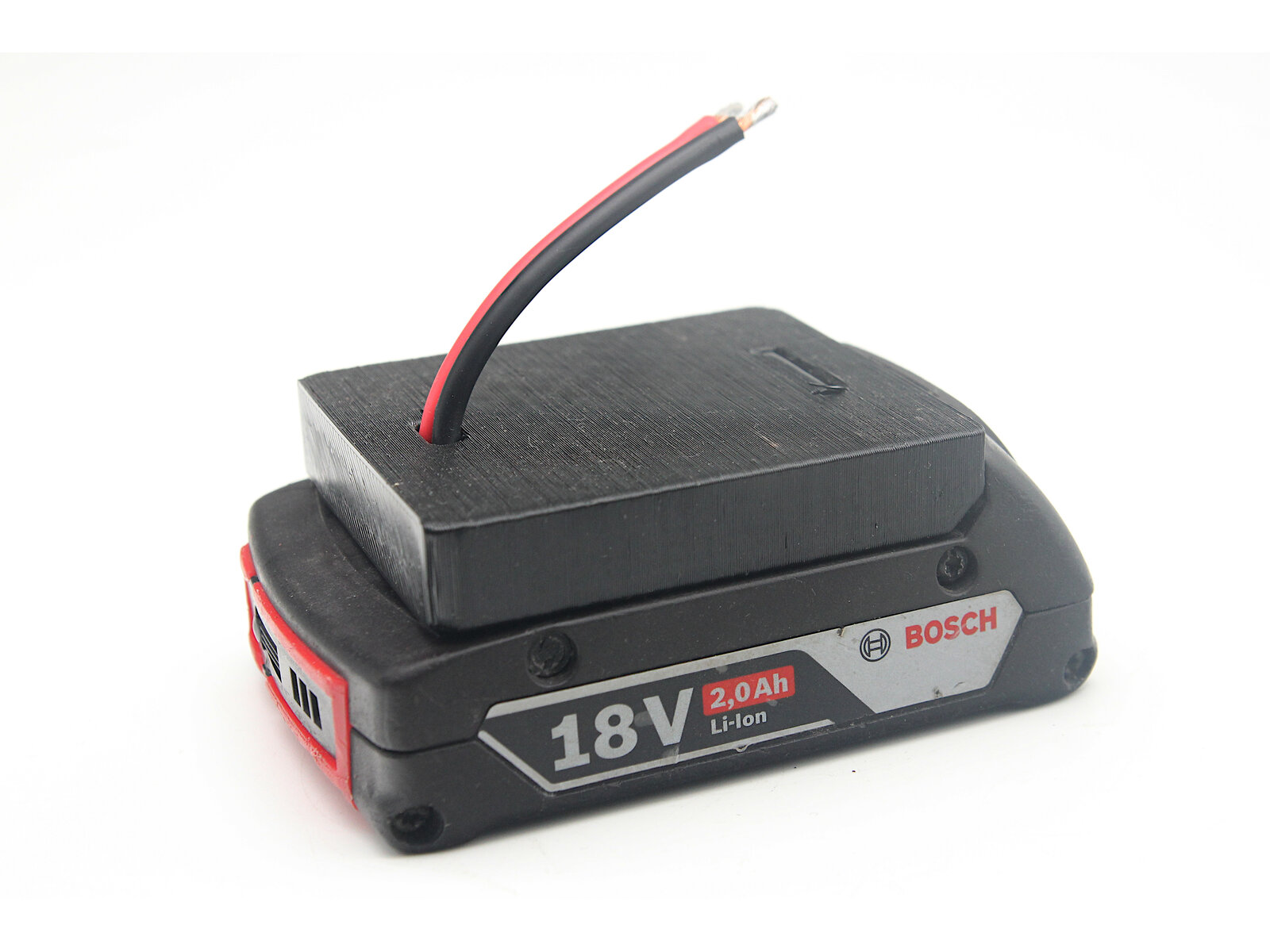 Bosch-акумулятор на Hobby-інструменті, вигляд збоку